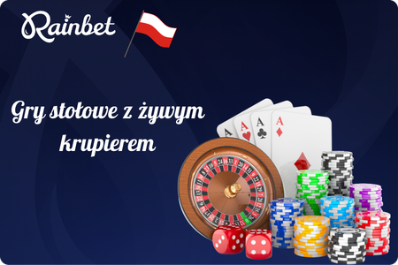 Gry w Rainbet Casino z żywymi krupierami