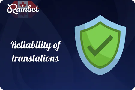 Rainbet withdrawal time reliability of translations