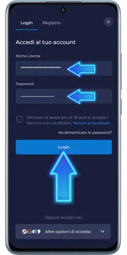 Accedi a Rainbet