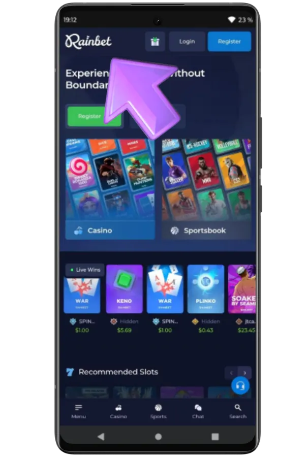 Rainbet App Open the Site