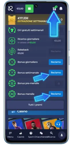 Bonus di benvenuto Rainbet
