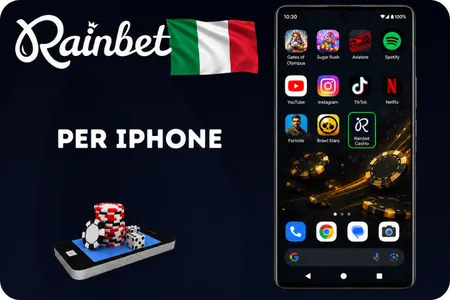 Utilizzo di Rainbet su iPhone
